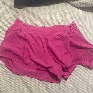 Lululemon pink hotty hot shorts size 8